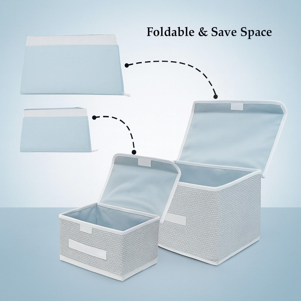 HomVault Multipurpose Storage Boxes (Pack of 2)