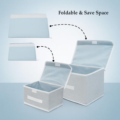 HomVault Multipurpose Storage Boxes (Pack of 2)